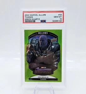 2022 Upper Deck Marvel Thanos #93 Green 69/99 PSA 10 Pop 1 - Picture 1 of 3