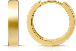 Gold Huggie Hoop Earrings for Women 14K Gold Plated Small Hoop Earrings for Wom - Picture 1 of 6