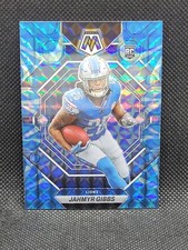 2023 Panini Mosaic Football Jahmyr Gibbs Rookie Card Blue Reactive #324