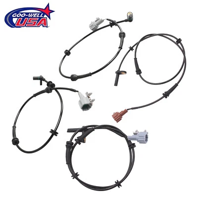 4 件前后 ABS 速度传感器左右适用于日产 Frontier 2005 - 2019 — 第 1/4 张图片