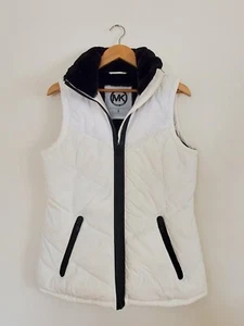 Michael Michael Kors Damenjacke weiß ärmellos mit durchgehendem Reißverschluss Isoliert Jacke S - Bild 1 von 9