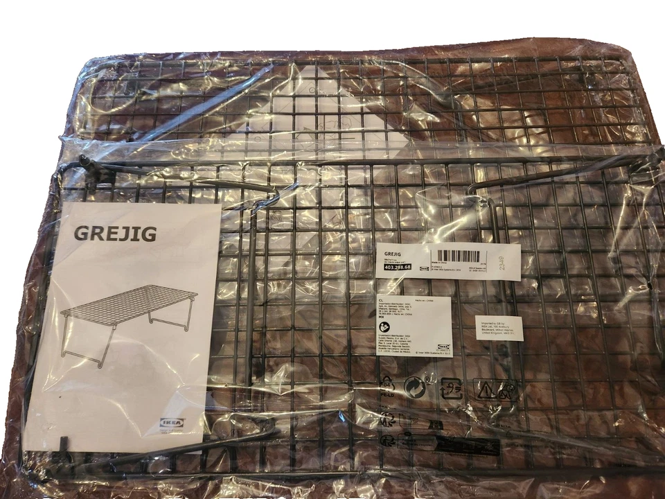 IKEA GREJIG SHOE RACK STORAGE STEEL Gray 22 7/8x10 5/8"  403.298.68