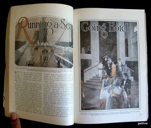 OCEAN LINERS AS LUXURY SEA-GOING HOTELS 1928 PICTORIAL SS ILE DE FRANCE - Picture 1 of 2