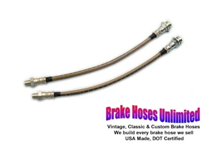 FRONT STAINLESS BRAKE HOSES Dodge Coronet 1954 1955 1956 - Image 1 of 2