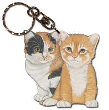 Cats Wooden Keychain