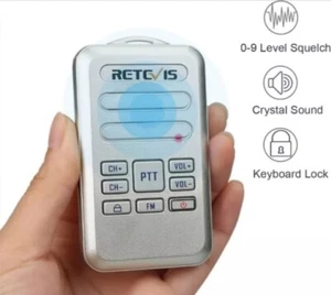 Retevis RT20 Rechargeable Walkie Talkies for Adults Seniors Wearable Mini 2 Way - Picture 1 of 12