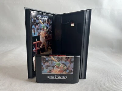 Sports Talk Baseball (Sega Genesis, 1992) Video Game W/ Manual Box and Game - Image 1 of 4
