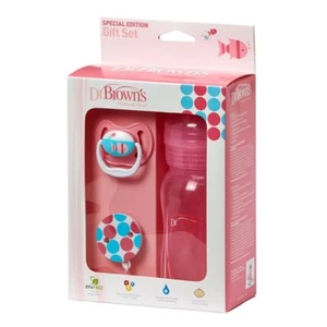 Dr. Brown's Bottle & Pacifier Set, Pink - Picture 1 of 1