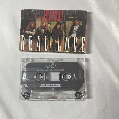 Slaughter Cassette Single, Real Love, 1992 Chrysalis Records - Image 1 of 4