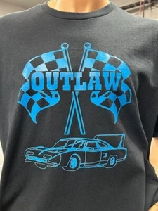 OUTLAW SUPERBIRD MENS T SHIRT XL FRONT PRINT RETRO PLYMOUTH PETTY MUSCLE CAR - Picture 1 of 1