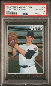 1999 Topps Nolan Ryan #3 1970 Topps Reprint Finest PSA 10 - Picture 1 of 2
