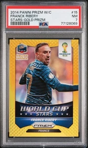 2014 Panini Prizm World Cup Franck Ribery /10 PSA 7 Gold World Cup Stars - Bild 1 von 2
