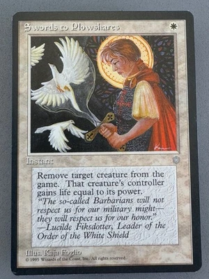 Swords to Plowshares MTG Ice Age—Never Played NM—Vintage Magic the Gathering - Image 1 of 4