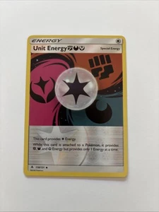 Unit Energy 118/131 Rev Reverse Holo SM Forbidden Light Pokemon NM - Picture 1 of 2