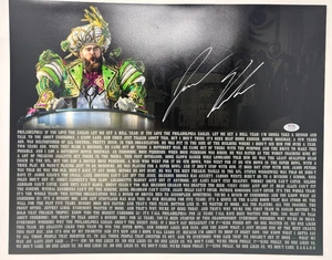 Jason Kelce Signed Philadelphia Eagles SB LII Parade Speech 16x20 Photo PSA 207 - Picture 1 of 3