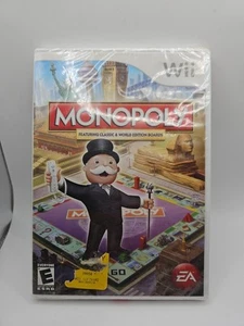 Nintendo Wii MONOPOLY Video Game EA x Hasbro 2010 NEW SEALED - Picture 1 of 5