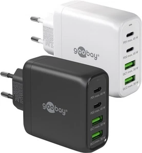 USB-C™ PD Multiport-Schnellladegerät (68 W) weiß; 2x USB-C™-Anschlüsse (Power De - Bild 1 von 1