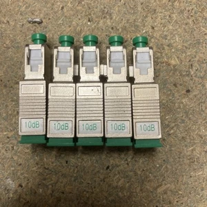 5Pcs Fiber Optic Attenuator 10dB SC/APC, Single Mode Male-Female Fiber - Afbeelding 1 van 2