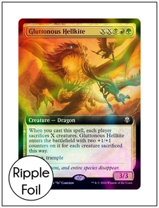 1x Gluttonous Hellkite, Ripple Foil, Modern Horizons 3 Commander, MTG NM - Bild 1 von 1