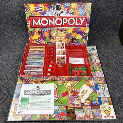 Hasbro Monopoly Candy Crush 2018 Edition Collectible Board Game Complete Set - Image 1 of 4