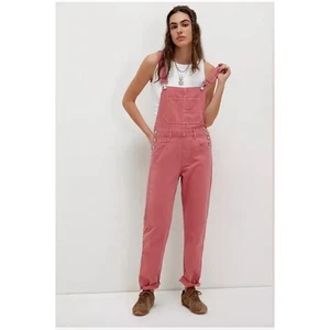 Free People Ziggy Overalls XS Denim Rose - Picture 1 of 4