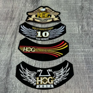 NEW! Harley Davidson HOG Owners Group Patches 10 Yr Member 2016, 2017, Eagle - Picture 1 of 4