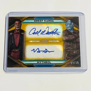 Autógrafo Topps 2021 SW The Mandalorian S2 Carl Weathers Horatio Sanz DORADO/10 - Imagen 1 de 4