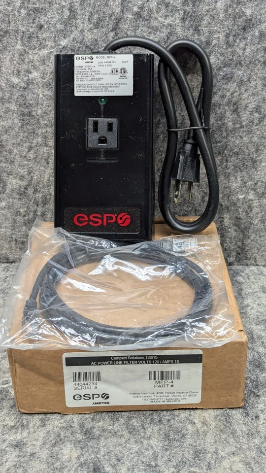 🔥New🔥 ESP MFP-4 AC Power Line Filter 120 Volt / 15 Amp Single Outlet - Image 1 of 4