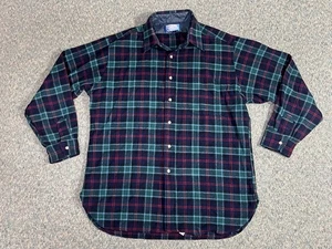 Vintage Pendleton 70's Shirt Mens Size Large Plaid Virgin Wool Flannel USA Made - Picture 1 of 15