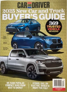 CAR AND DRIVER MAGAZINE | 2025 BUYER'S GUIDE | 369 NEW CAR REVIEWS - Imagen 1 de 1