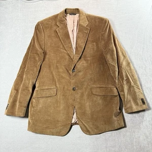 Banana Republic Corduroy Blazer Men 46R Brown Two Button Cotton Cashmere Jacket - Picture 1 of 15