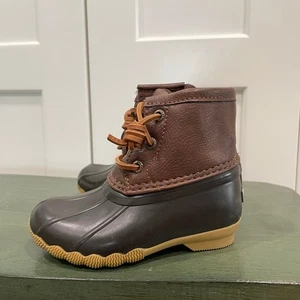NEW SPERRY TOP-SIDER SALTWATER DUCK BOOTS SZ 7M KIDS! - 9190 - Picture 1 of 5