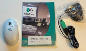 Mouse a sfera Logitech M-RK45 con ruota senza fili NUOVO con ricevitore - cavo e libretto - Foto 1 di 3