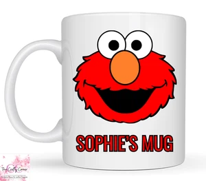 Personalised Elmo Mug Novelty Gift Monster Sesame Street Birthday Gift Ideas - Picture 1 of 7
