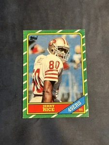 1986 Topps - Jerry Rice Rookie Card #161 (RC) San Francisco 49ers HOF - Bild 1 von 2