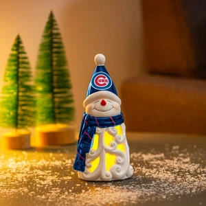 Estatuaria LED muñeco de nieve Chicago Cubs, 8" - Imagen 1 de 2
