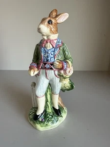 Fitz and Floyd Kaninchenstreuer Tragekorb mit Blumen. Salzstreuer - Bild 1 von 5