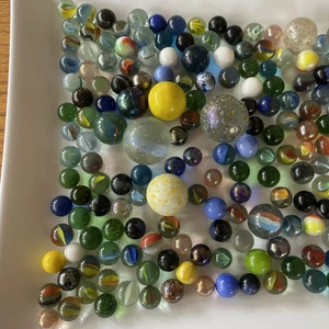 Marbles Glass Large And Small Collection - Bild 1 von 3