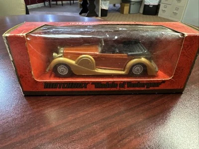 Modelos Matchbox de antaño 1938 Lagonda Drophead cupé Y-11 Foto 1 de 4