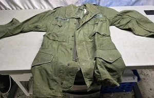 🔥 Vtg Small Olive Green FIELD Military Army US JACKET Man's Cold Weather Coat - Picture 1 of 20