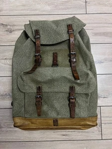 Vintage Schweizer Armee Militär Rucksack Backpack Canvas Salt & Pepper Schweiz - Bild 1 von 17