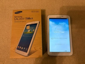 Samsung Galaxy Tab 3 SM-T210 7.0" White Tablet 8GB - Picture 1 of 9