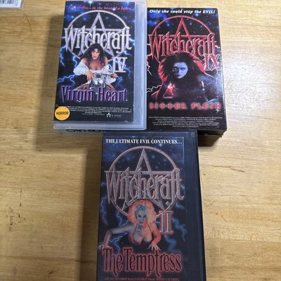 Witchcraft II: The Temptress (VHS), Witchcraft IV: Virgin Heart, XI Bitter Flesh - Image 1 of 4