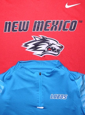 Mujeres Usado en Excelente Condición Lote de 2 Camisas de Entrenamiento NIKE Team Issue Nuevo México LOBOS L/S Talla M Foto 1 de 4