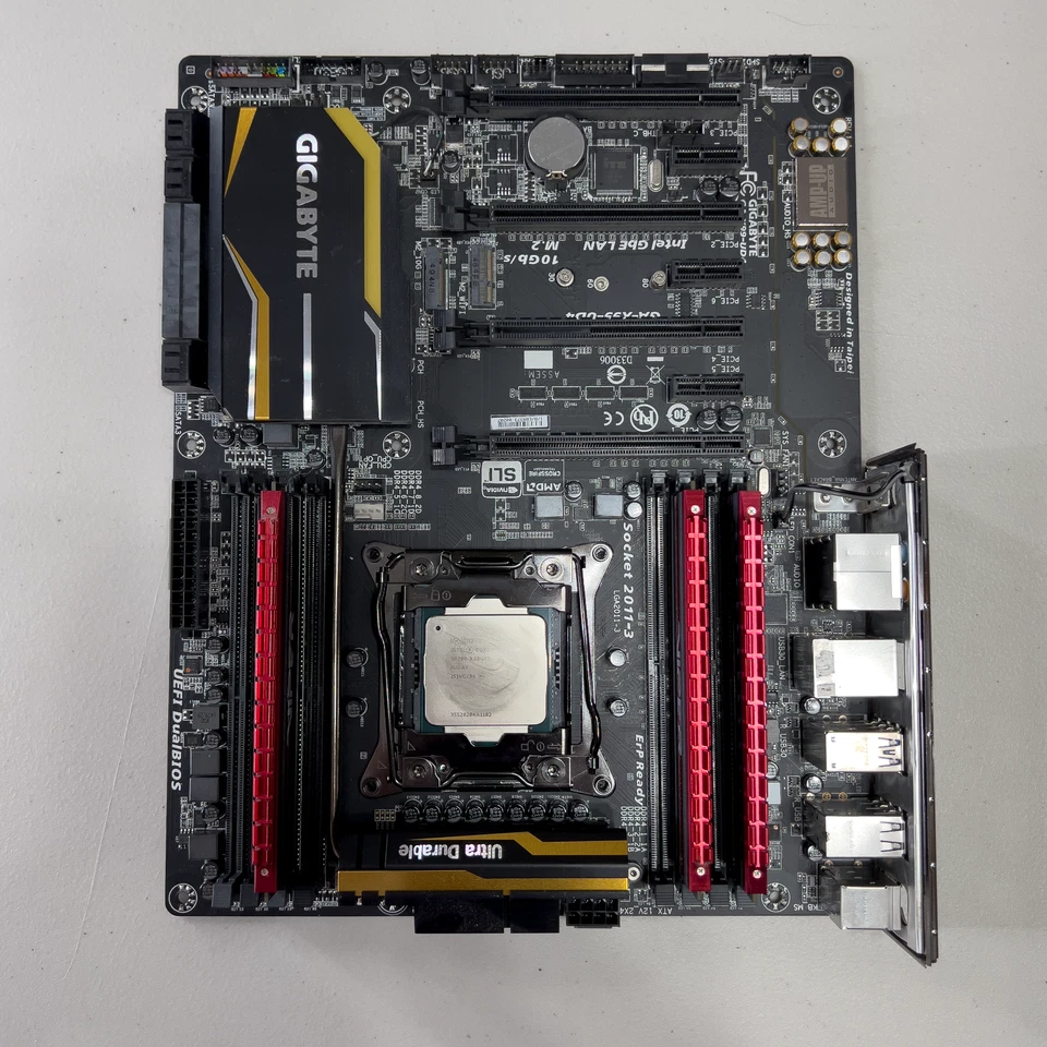 GIGABYTE GA-X99-UD4 Motherboard Intel Core i7-5930k 3.5Ghz + 24GB Viper DDR4 RAM - Image 1 of 4