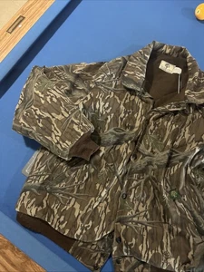 Chaqueta Camuflada De Colección Roble Mossy Treestand Para Hombres XL Edredón A Presión Aislante Caza Años 70/80 - Imagen 1 de 13
