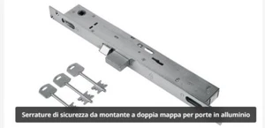 CORNI FEB 6601 con scrocco e 2 mandate entrata chiave 23mm NON TRIPLICE CHIUSURA - Foto 1 di 2