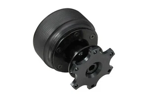 Black Quick Release Steering Wheel Boss Kit TBK for RENAULT TRAFIC 061 - Picture 1 of 4