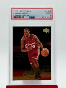 2003-04 Upper Deck Lebron James Lebron's Diary Cleveland Cavaliers LJ15 PSA 9 RC - Picture 1 of 2
