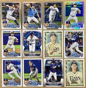 Tampa Bay Rays Team Lot (12) 1st Bowman Rookies Refractor Aranda Stars Vets - Bild 1 von 4